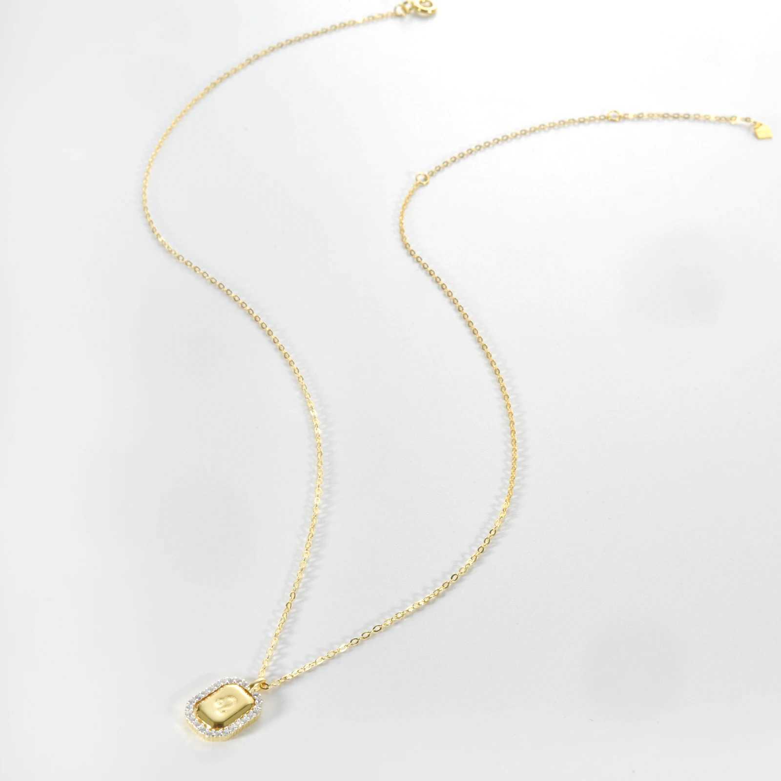 ANDYWEN 925 sterling silver gold 12 zodiac birthday womens necklace classic luxury womens exquisite jewelry 2023 birthday gift X241123