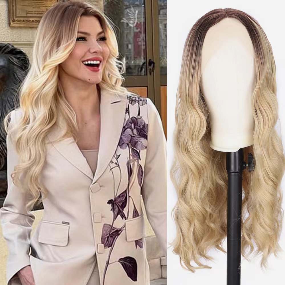 Sale Long Deep Wave Full Lace Front Wigs Human Hair Curly 10 Styles Female Synthetic Natural Synthetic Hair Lace Wigs Free Fast Delivery