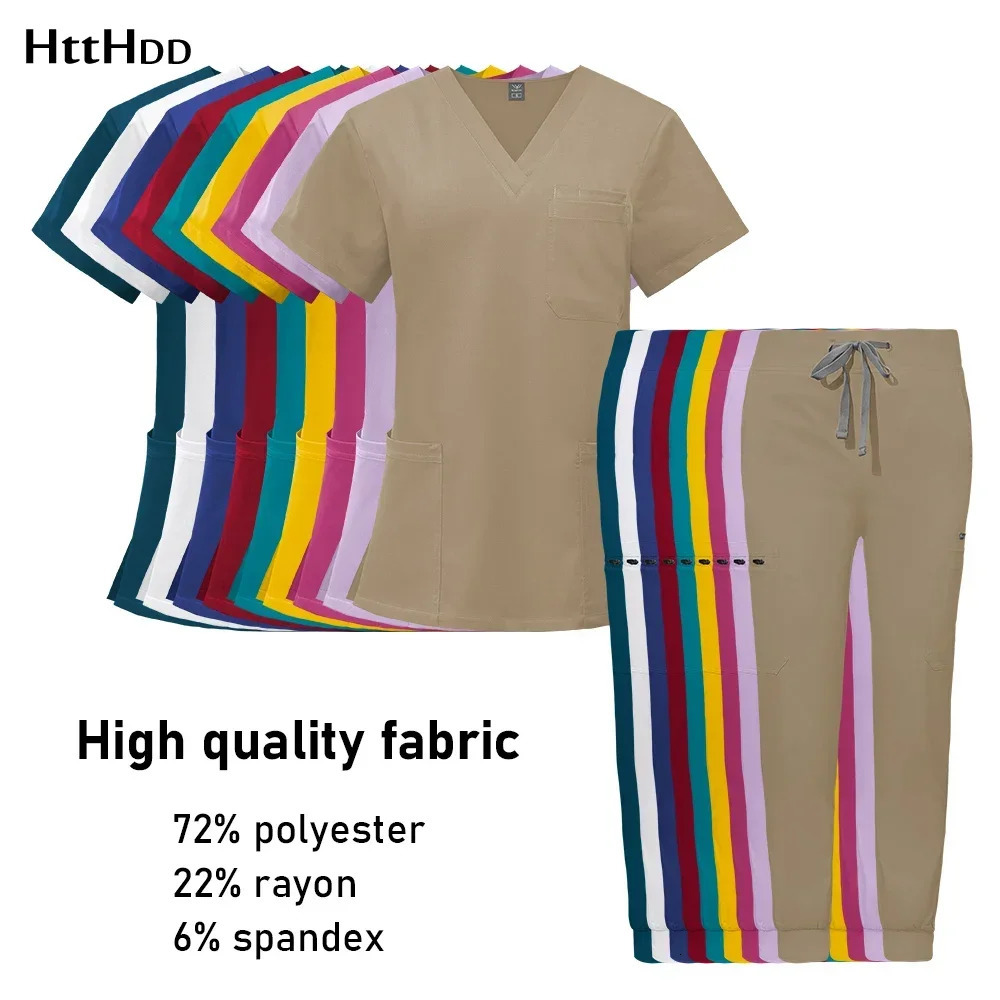 Nurse Uniform Woman Hospital Doctor Mens Sweatshirt Nursing Pants Unisex Workshop Uniforms Beauty SPA Work Clothes 240420