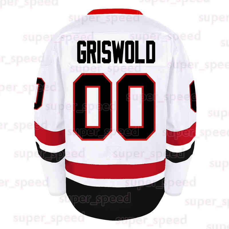 00 Clark Griswold Movie Ice Hockey Jerseys Christmas Vacation Men The 13th Movie Halloween Horror Stitched Letters and Numbers Jersey Black Friday Sal