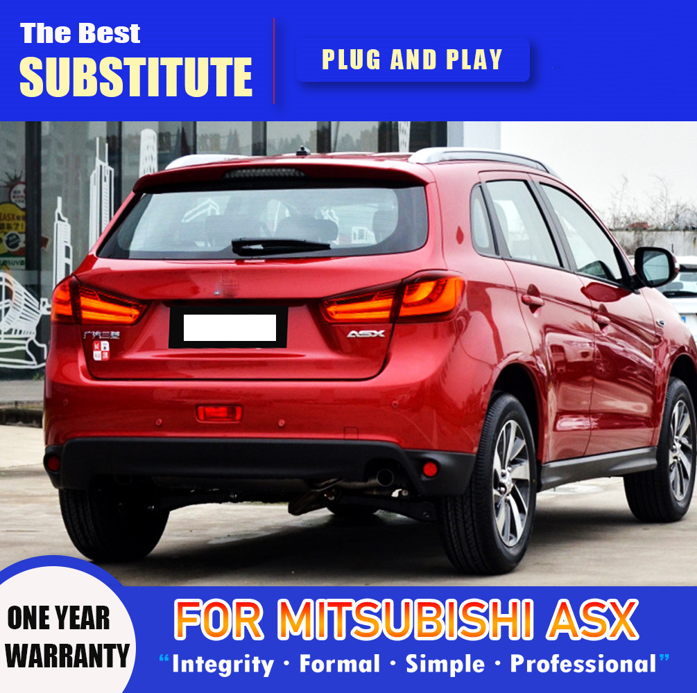 For Mitsubishi ASX LED Taillight 2011-20 18 ASX Tail Light Brake Stop Warning Turn Signal Reflector Lamp