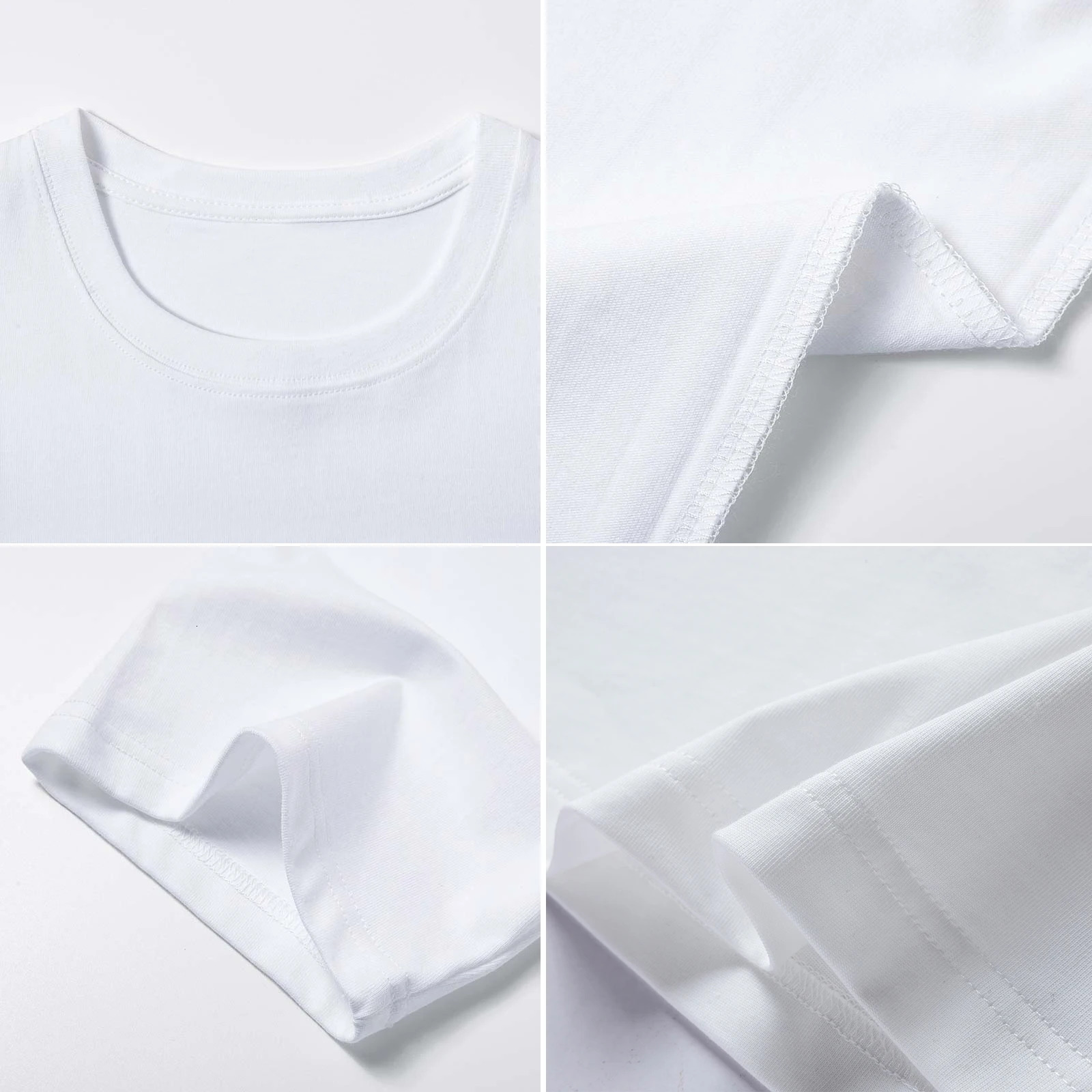 Mens TShirt Cotton High Quality Gym Premium Tops Clothing Plain Women White Black Custom Print Tee Couple Sweatshirt 240419