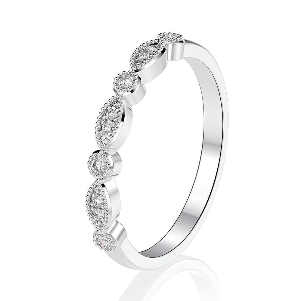 4CT White Natural Moissanite Designer Diamond Luxury Jewelry Genuine 100% S925 Sterling Silver Rose Gold Oval Cut Gemstones Party Women Wedding Band R
