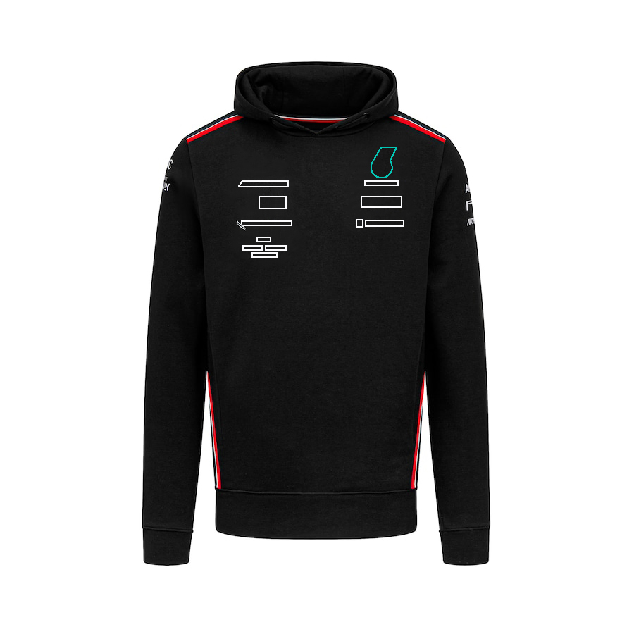 2023 F1 Formula 1 Official Black Hoodie Sweatshirts New Season Team Uniform Racing Clothing Same Men's Loose Hooded Sweat free shipping