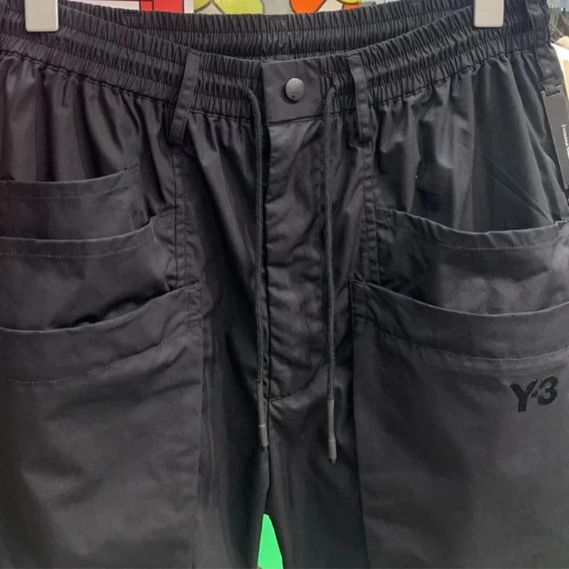 Summer Y 3 Shorts Mens Streetwear Shorts Korean Style Black Cargo Shorts Breathable Mens Fashion Versatile Shorts 240409