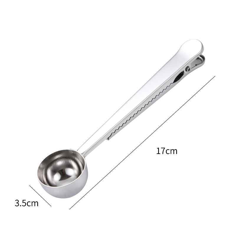 With Scoop Ag Clip Stainle Steel Spoon For Meauring Coffee Tea Ean Drink