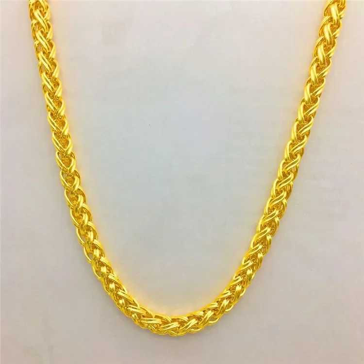 Authentic 18K Gold Retro Double Click Colorful Necklace Birthday Engagement Exquisite Jewelry Gift X241123