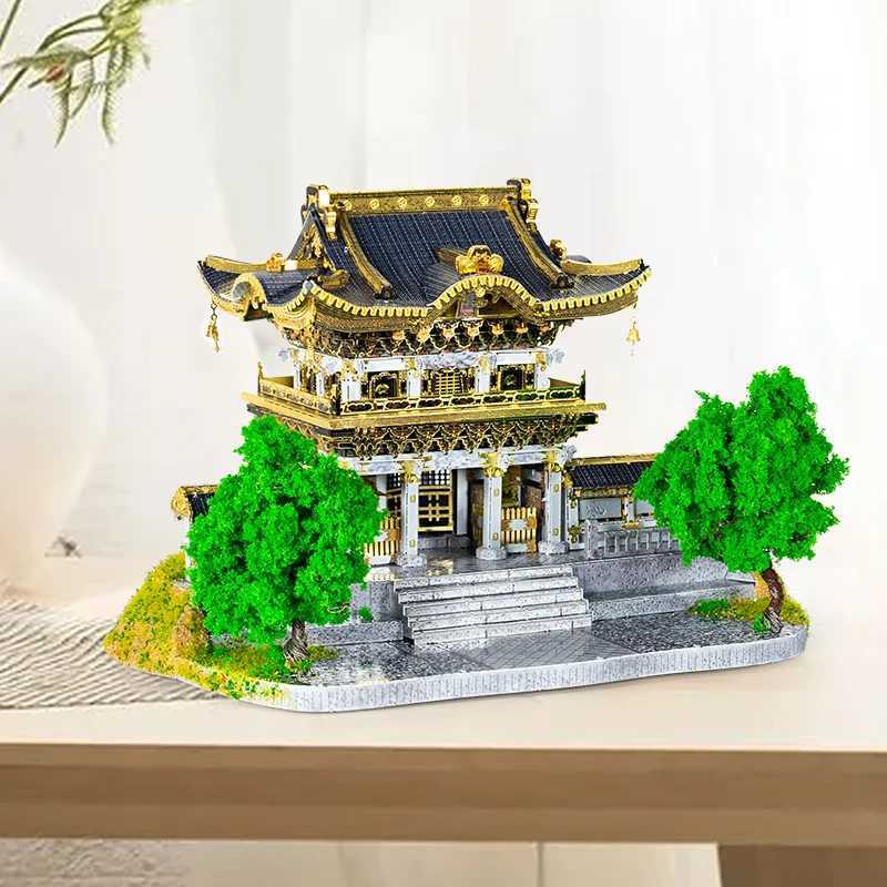 MMZ Model Iron Star 3D Metal Puzzle Nikko Tosho gu Shrine Japan Assembly Model Kit DIY 3D Laser Cutting Puzzle Toy X241122