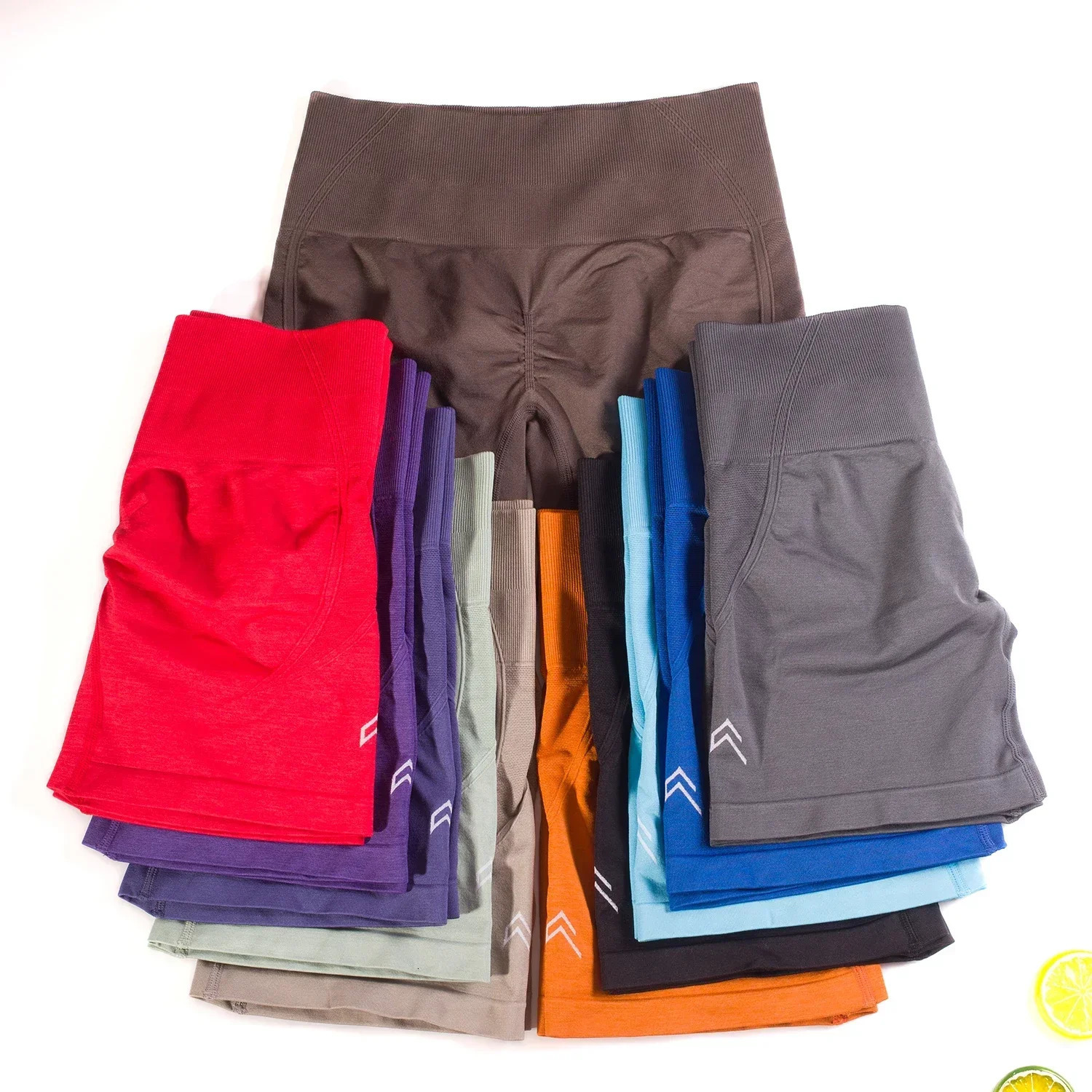 Effortless Seamless Shorts Women Stretch Workout Scrunch Bum Leggings Squat Proof Gym Clothing Sports Training Wear Booty 240422