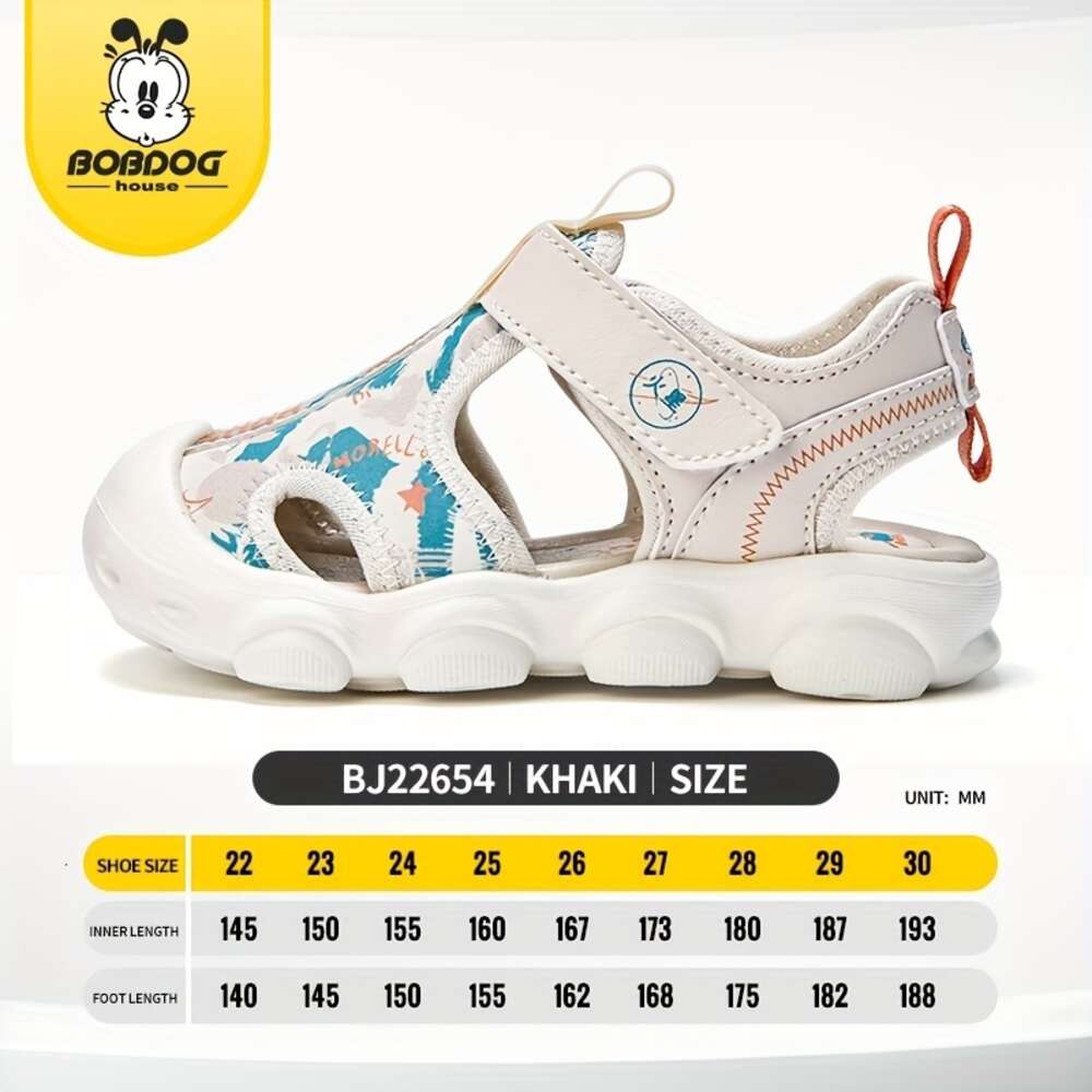 BOBDOG House Girl's Close Toe Breathable Sandals Comfy Durable Beach Water Shoes for Kid's Outdoor Activities BJ22654