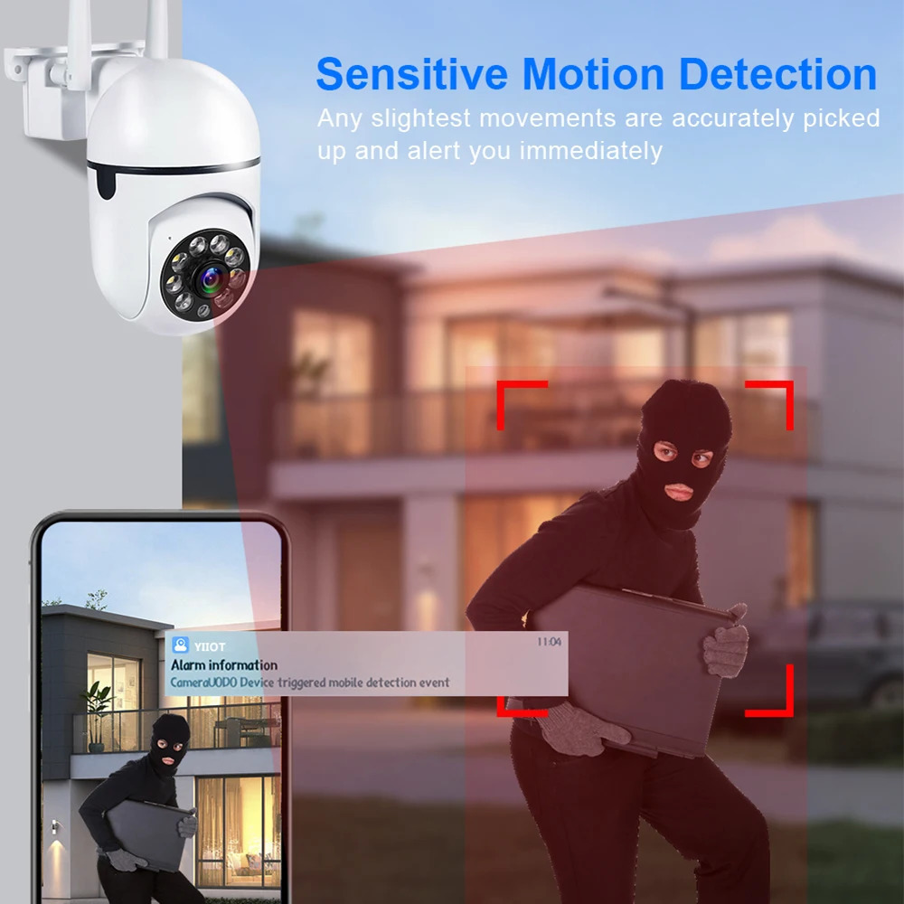 Outdoor P Surveillance Camera CCTV IP Wifi Camera Waterproof External Security Protection Wireless Home Monitor Motion Trcking 240419