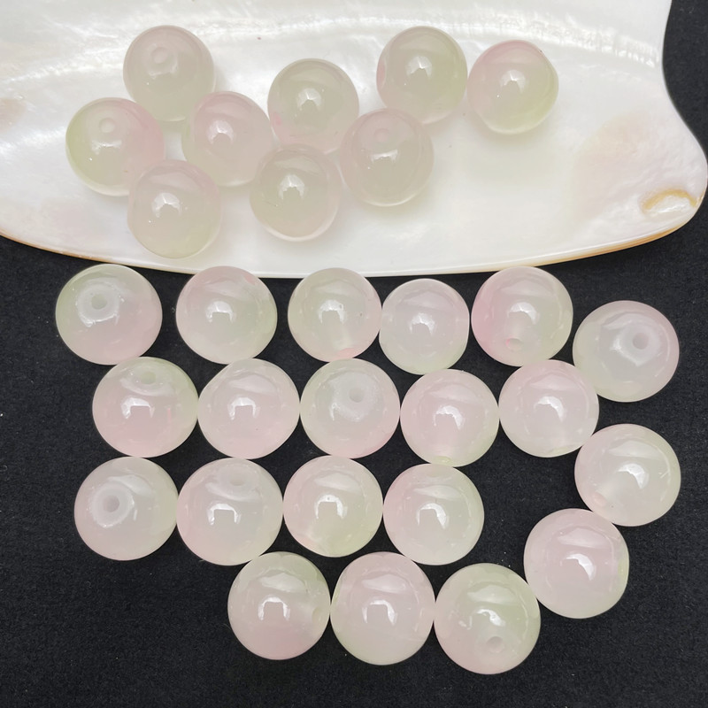 Glass Beads 12mm Crystal Beads Glass Round Beads Gemstone Ball Beads Bracelet Beads Loose Spacer Beads
