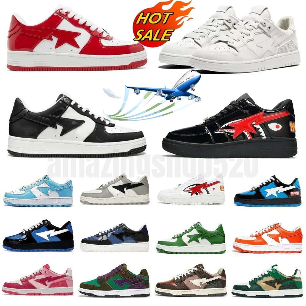 Casual Shoes Trainers Low Men Women Italy Stas SK8 Color Camo Combo Pink Patent Leather Green Black White Outdoor Sports Designer Sneakers 36-45