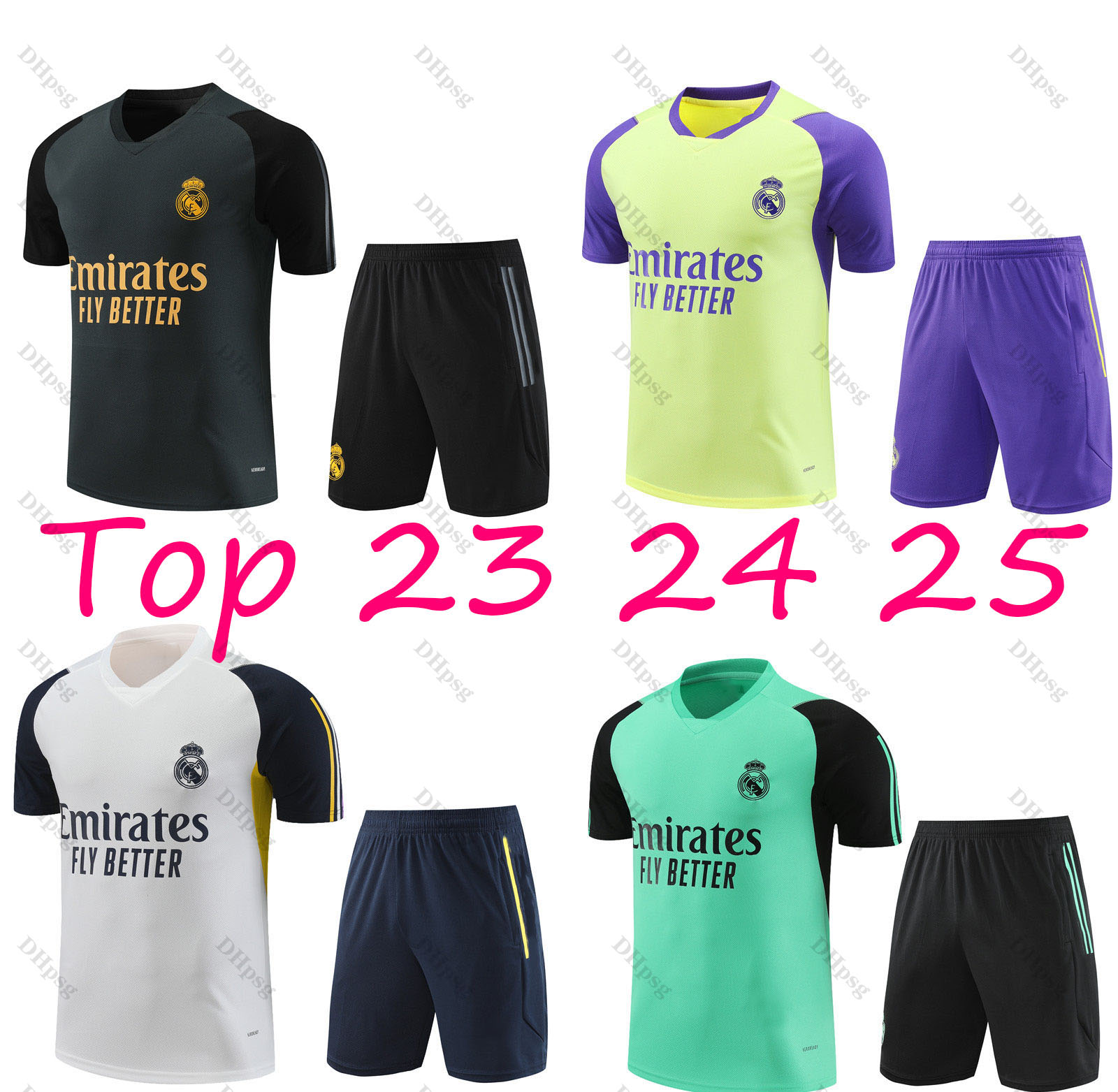 23/24/25 Real madride Soccer Tracksuits TRACKSUIT set Short sleeve shorts men kid football chandal futbol survetement 2024 25 madrides TRAINING suit soccer jersey