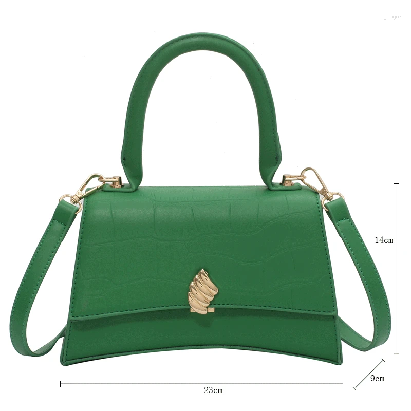 Shoulder Bags Handbags Women Designer Leather Bag Sac Green Female Crossbody Solid Flap Girls Fashion Tote 01a7