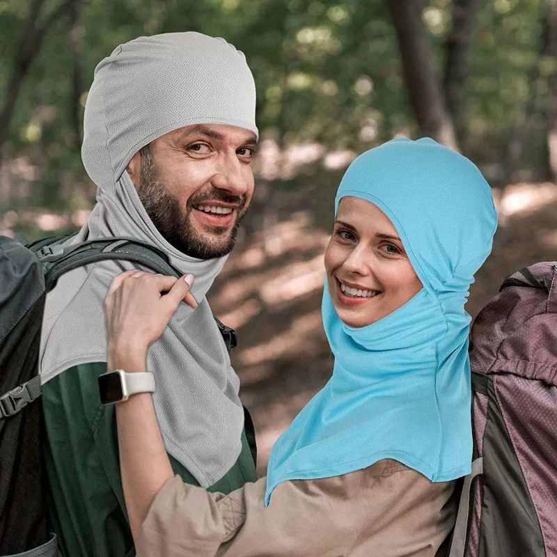 Mens tactical Balaclava face mask summer sun protection UV protection breathable long neck mask hiking scarf bicycle helmetW241123