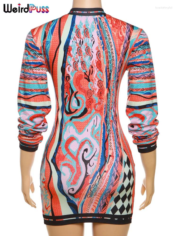 Colorful Print Casual Dresses: Unique Fashion For Women In