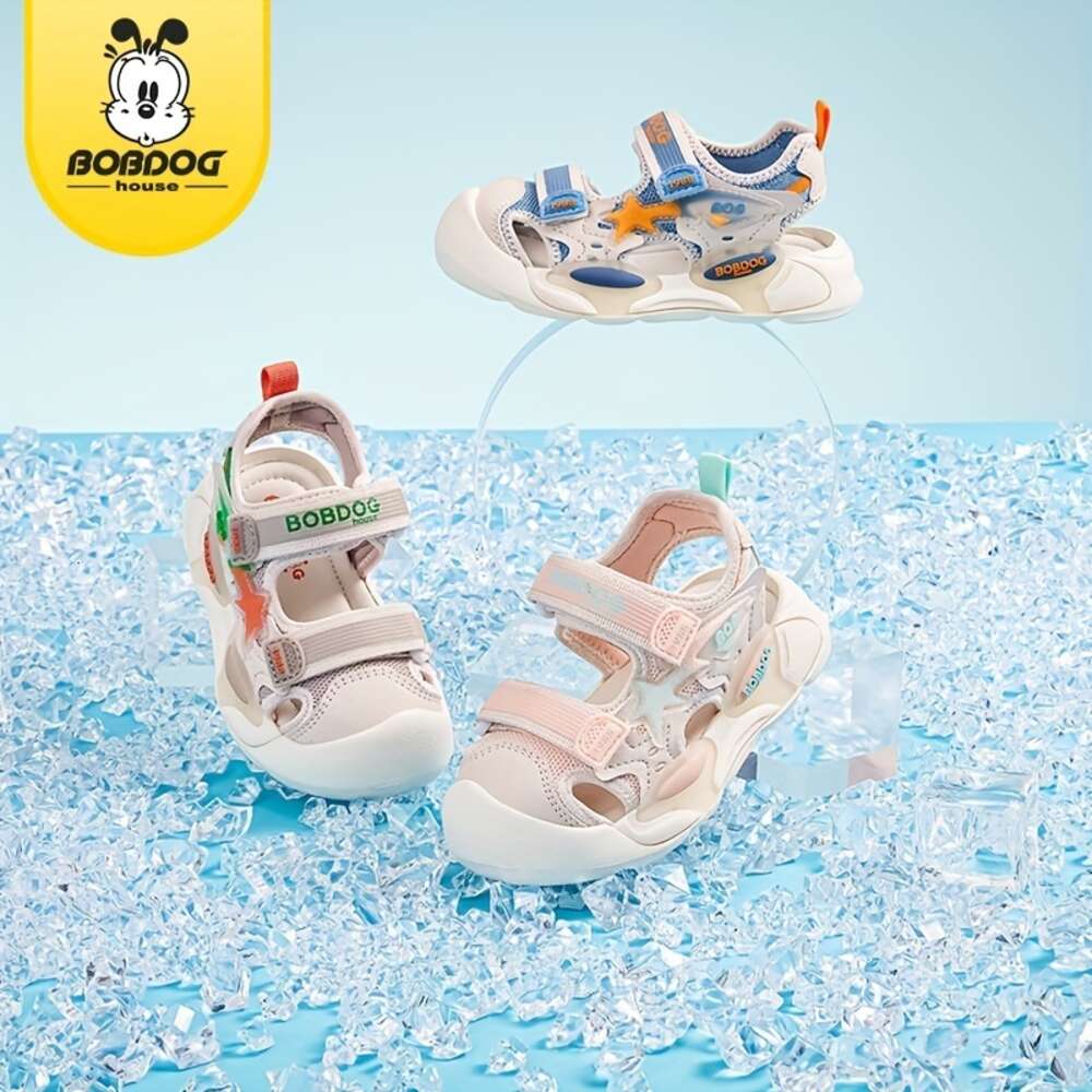 BOBDOG House Unisex Kid's Toddler's Close Toe Breathable Sandals Comfy Durable Soft Sole Beach Water Shoes for Boy's & Girl's Outd