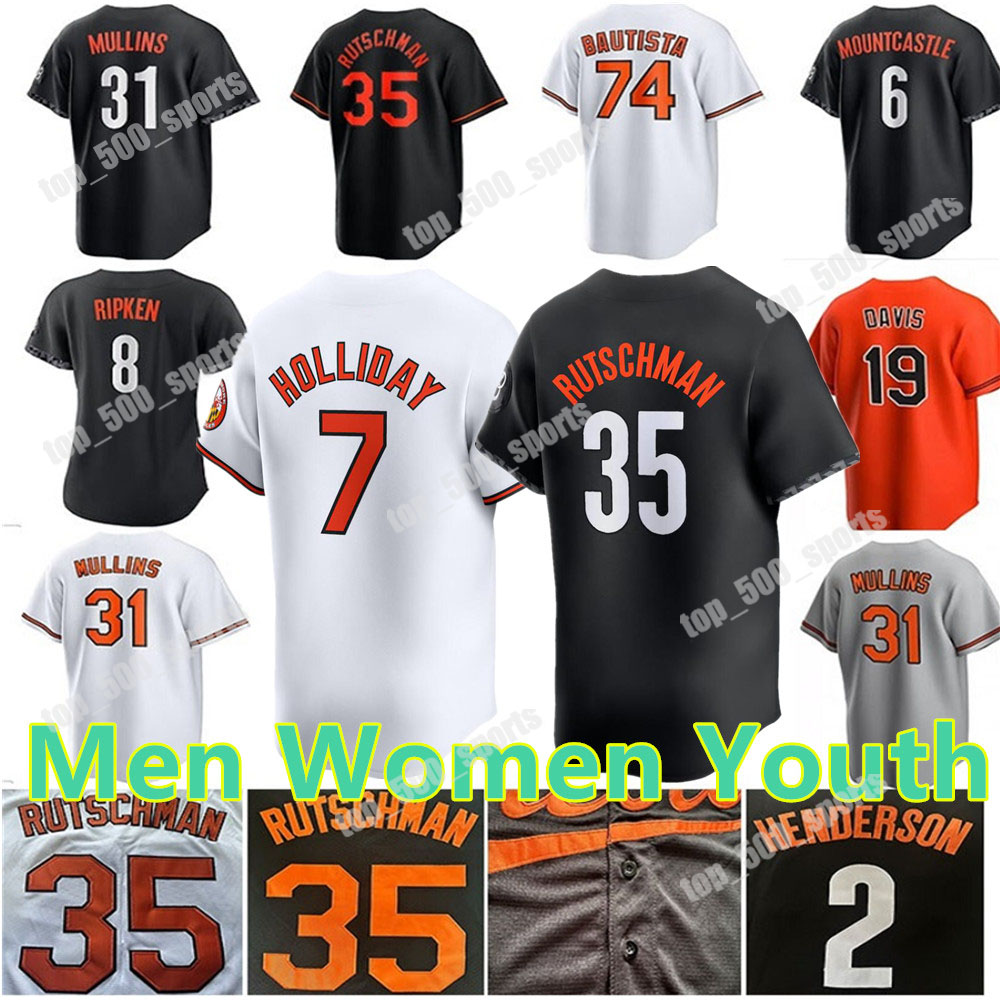 2024 Custom 7 Jackson Holliday 35 Adley Rutschman Gunnar Henderson City Connect Jersey Ryan Mountcastle Cedric Mullins Anthony Santander Cal Ripken Men Women Youth