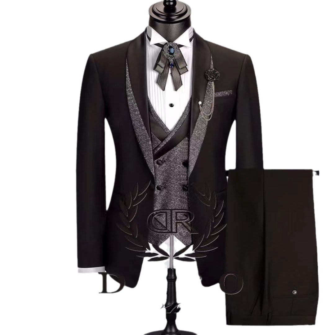 24 size mens suit dress three piece SUIT banquet evening suit set 231115