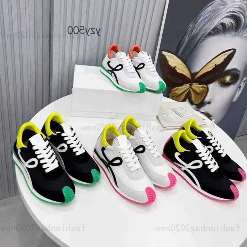 designer luxury es sneaker color matching soft sole casual low platform shoes mens womens couple ou loeweliness top loeweshoeliness lowel lowely loewetoplies ZU57