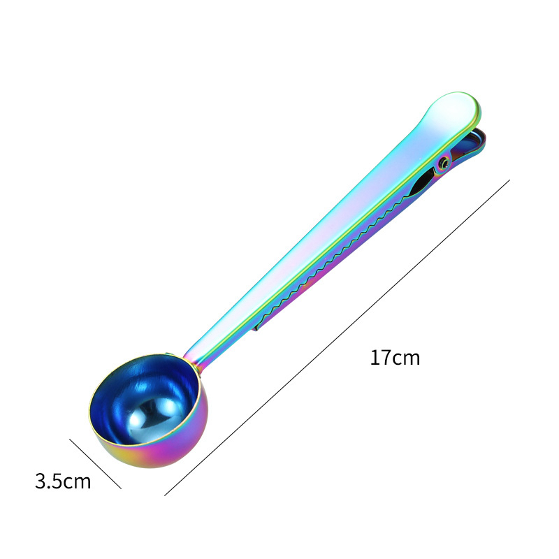 With Scoop Ag Clip Stainle Steel Spoon For Meauring Coffee Tea Ean Drink