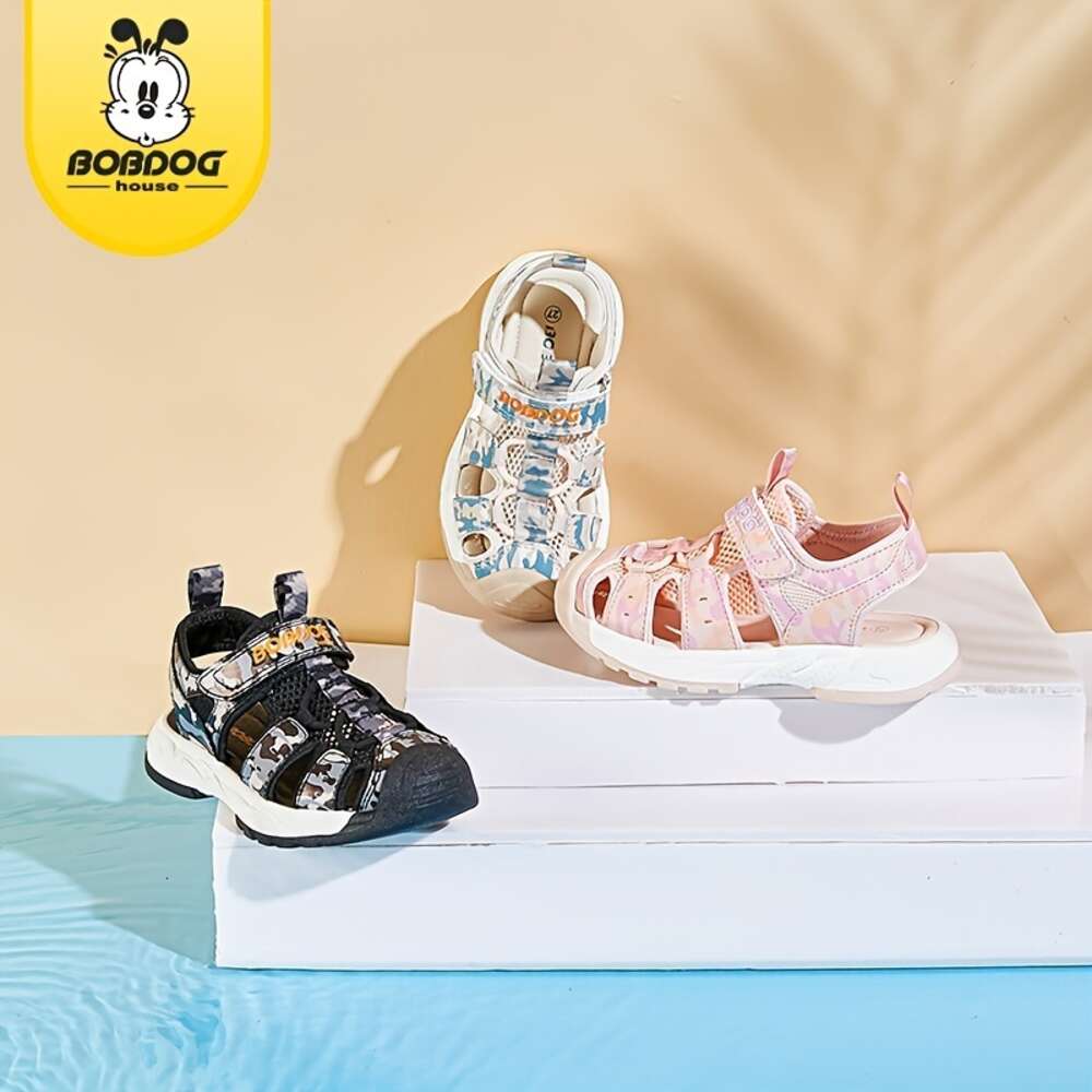 BOBDOG House Unisex Kid's Close Toe Camouflage Sandals Comfy Durable Beach Water Shoes for Boy's & Girl's Outdoor Activities BBT22644
