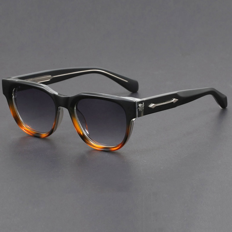Steampunk Cat Eye Sunglasses Women Oversized Thick Glasses Vintage Goggles Gothic Y2K Futuristic Cool INS Niche Circular High-end Sturdy Metal inlay S
