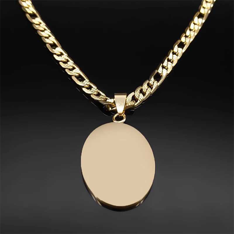 Classic Virgin Mary Pendant Necklace for Women Men Stainl Steel Gold Plated Catholic Mother Mary Necklaces Jewelry NZZZ140S05X241123