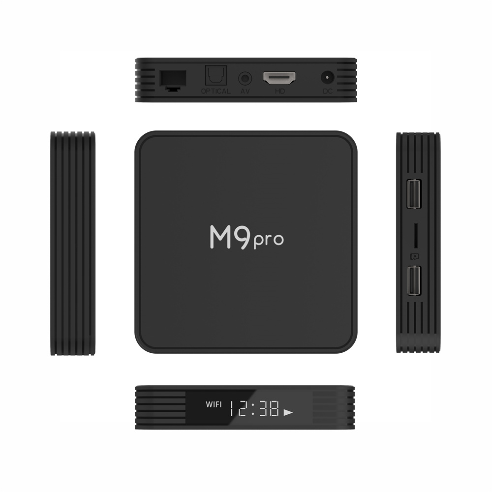 France in stock M9 Pro TV box 4K Amlogic S905x4 Android 11.0 MGP 4gb 64gb smart android ATV Set top box 1000M lan BT Voice remote