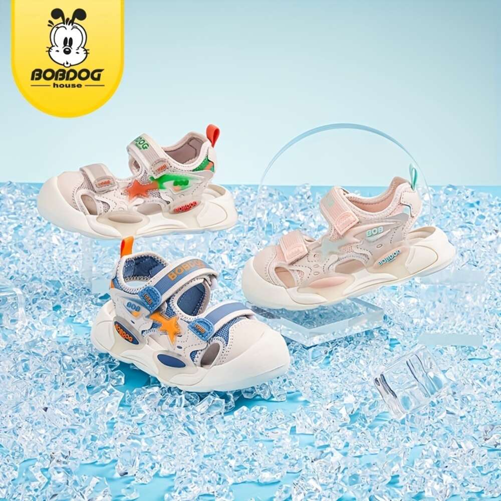 BOBDOG House Unisex Kid's Toddler's Close Toe Breathable Sandals Comfy Durable Soft Sole Beach Water Shoes for Boy's & Girl's Outd