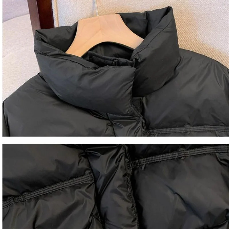 Women Down CottonPadded Coat Girl 2025 Winter Warm Cotton Padded Jacket Short Bread Outwear Ladies Thicken y241120