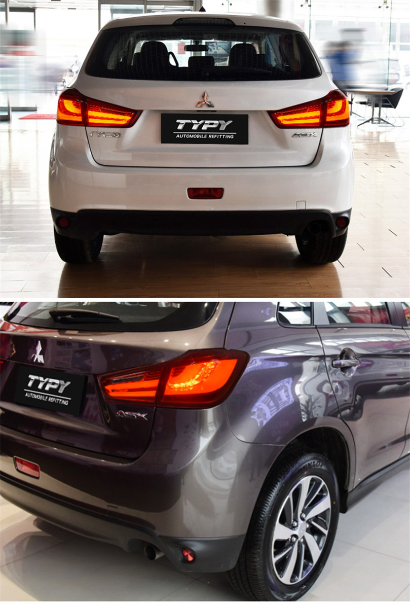 For Mitsubishi ASX LED Taillight 2011-20 18 ASX Tail Light Brake Stop Warning Turn Signal Reflector Lamp