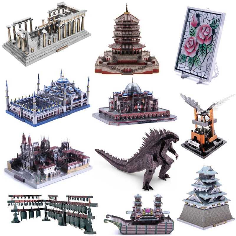 Microworld 3D Metal Puzzle Red Devil Scorpion Model Assembly Metal Model Kit DIY 3D Laser Cutting Model Puzzle Toy Gift X241122
