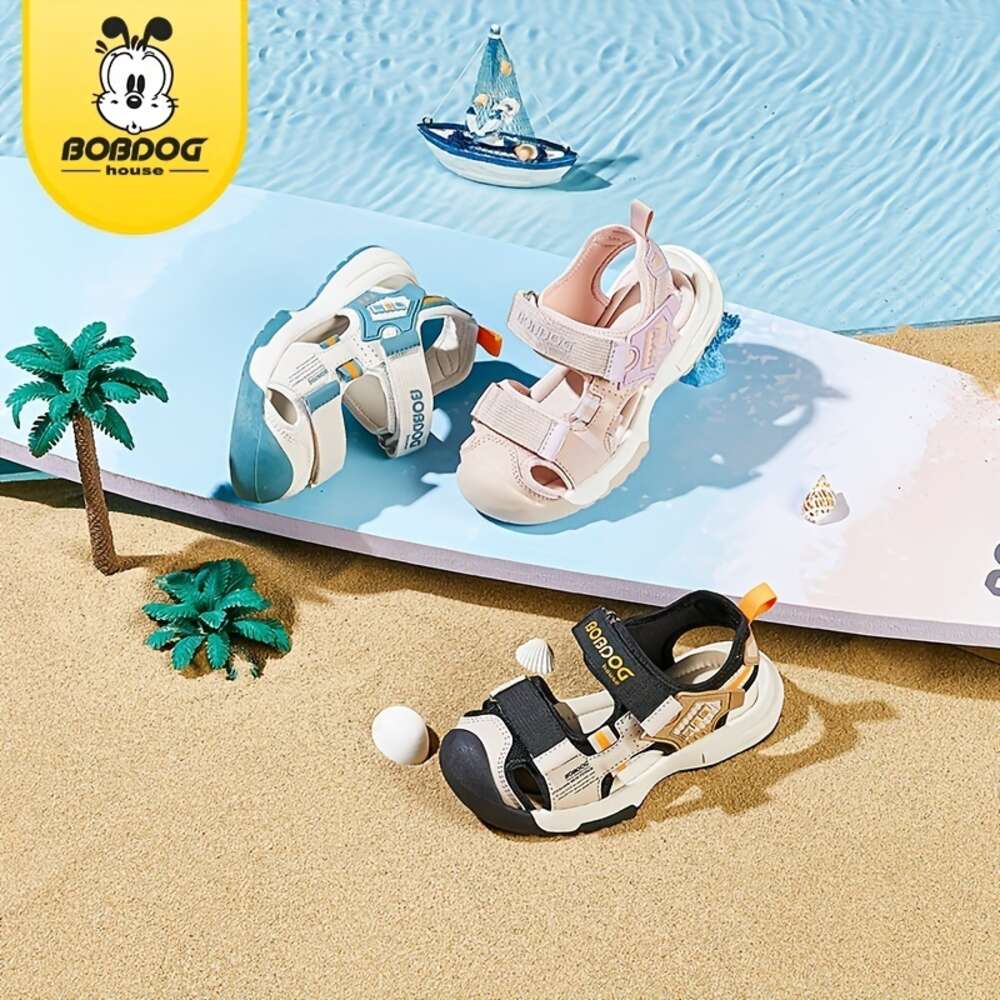 BOBDOG House Unisex Kid's Adorable Solid Colour Close Toe Sandals Comfy Durable Beach Water Shoes for Boy's & Girl's Outdoor Activities