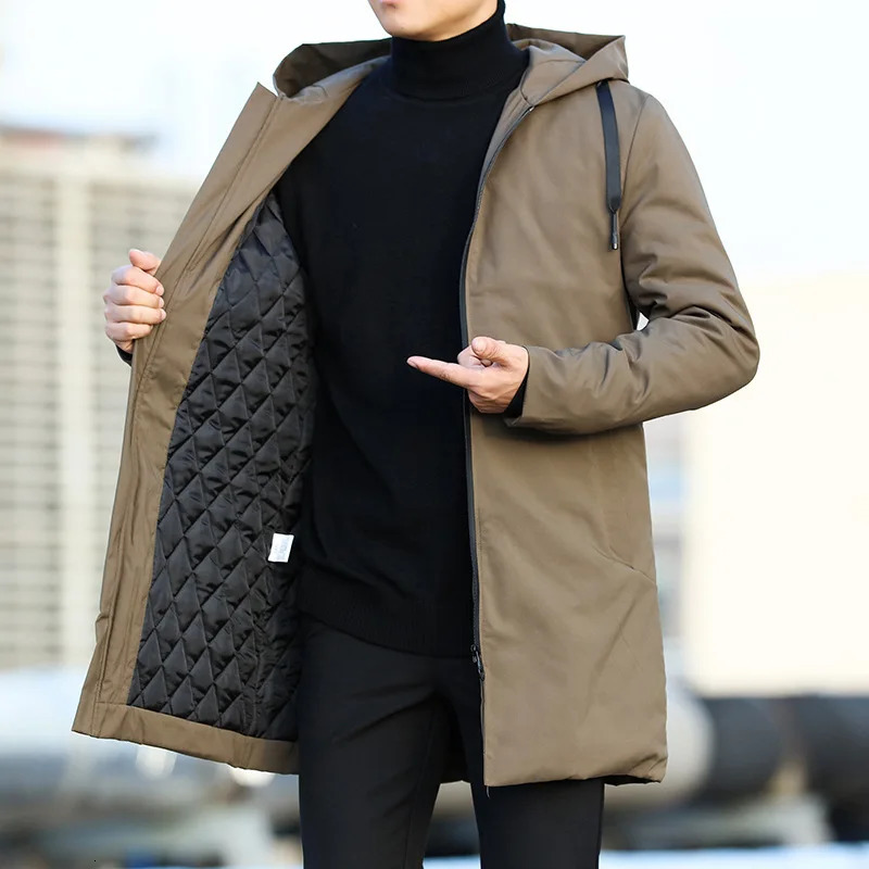 Mens jackets autumn mens trench coats mens casual thick hooded jackets mens windproof jackets mens jackets 241118 - view 7