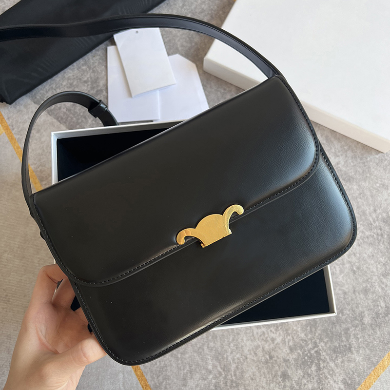 Designer Bag teen triomphes bag high quality triomph crossbody bags genuine leather shoulder Bags classic luxury wallet Retro fashion saddle lustrous flap handbag