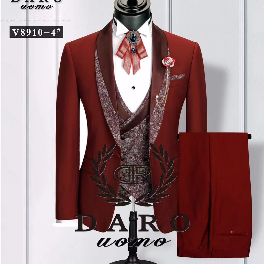 24 size mens suit dress three piece SUIT banquet evening suit set 231115
