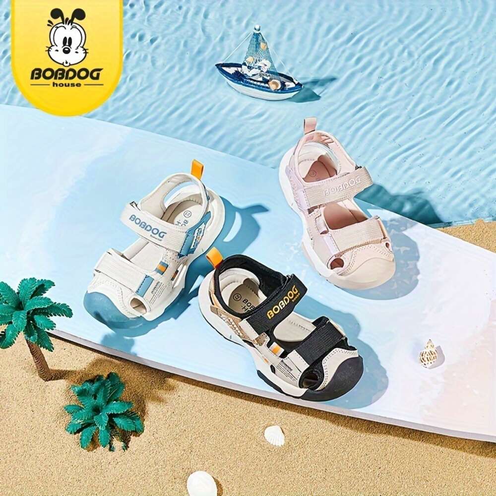 BOBDOG House Unisex Kid's Adorable Solid Colour Close Toe Sandals Comfy Durable Beach Water Shoes for Boy's & Girl's Outdoor Activities