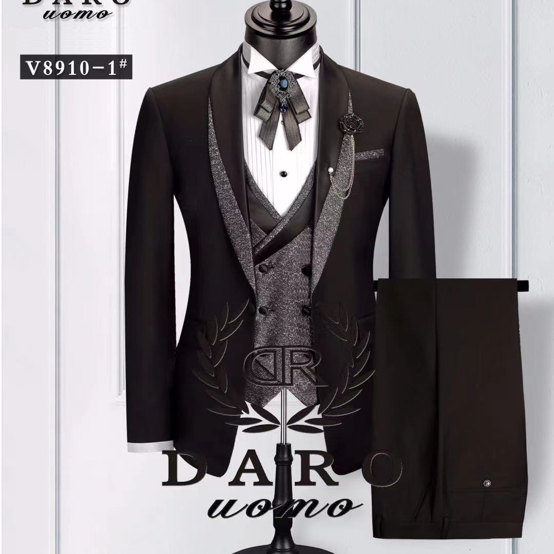 24 size mens suit dress three piece SUIT banquet evening suit set 231115