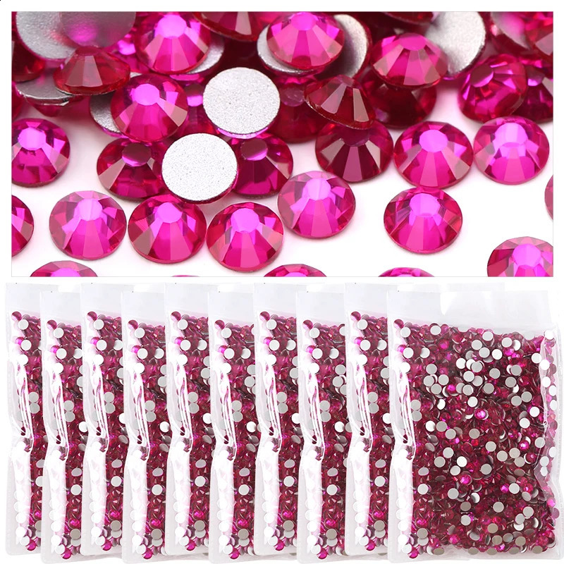 Wholesale in Bulk Rhinestones for Clothes DIY flat back Diamond Nail Rhinestone Decorations Crystals AB Glitter Face Art Stone 240412