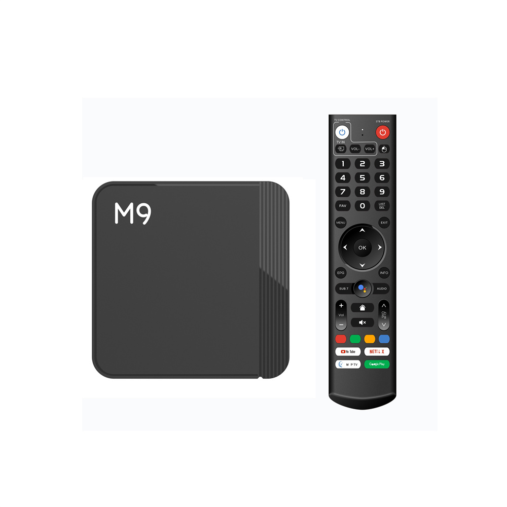 M9 ATV TV Box Big Voice remote 4K 2GB 16GB 4GB 32GB Dual Wifi Video Player Android 11 OS Set Top Box MTV VS Q8 tv box
