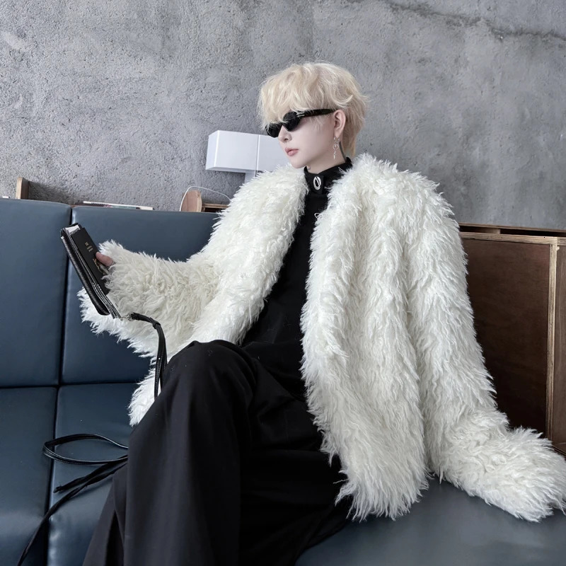 Mens Winter Clothing Mink Jacket Mens Fashion Handsome Thick Fur Short Cotton Pad Coat 241122