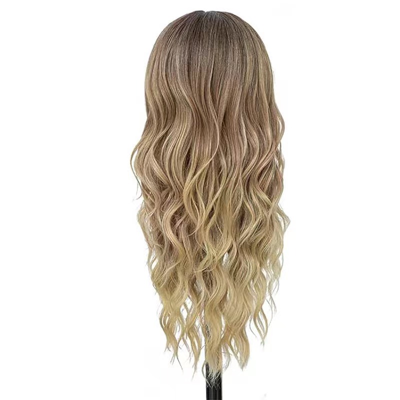 Sale Long Deep Wave Full Lace Front Wigs Human Hair Curly 10 Styles Female Synthetic Natural Synthetic Hair Lace Wigs Free Fast Delivery