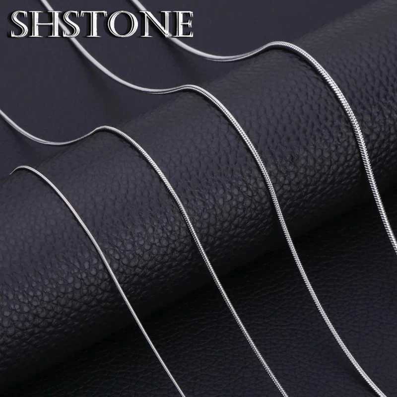 925 sterling silver 18K gold snake chain womens 1mm 2mm 3mm necklace mens rope chain jewelry noble womens long chain necklace X241123