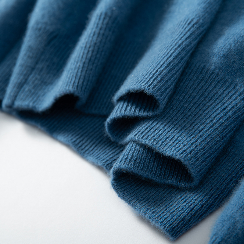 Polo Shirt Men Sweater 100% Goat Cashmere Knit Jumper Soft Warm Hot Sale Full Sleeve Pullover Solid Color Male Clothes Wl01