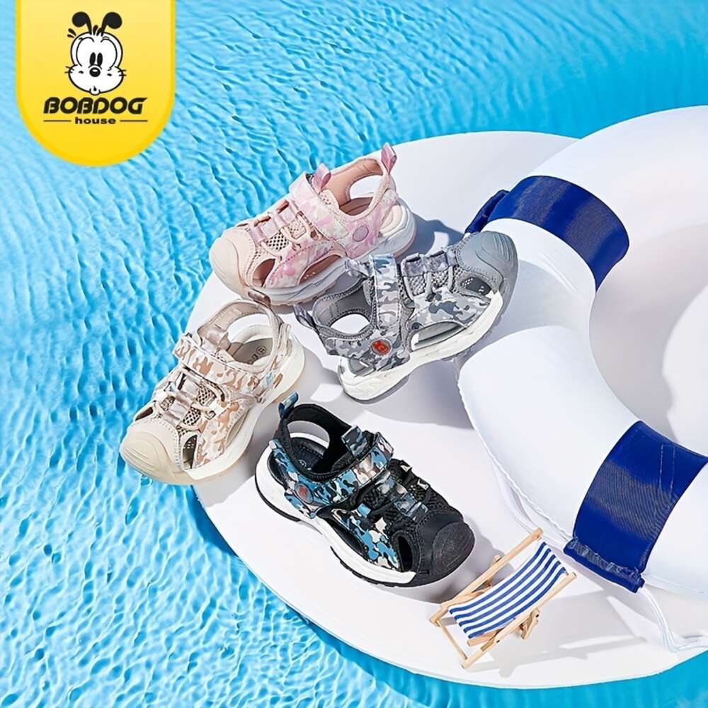 BOBDOG Unisex Kid's Close Toe Breathable Sandals Comfy Durable Casual Beach Water Shoes for Boy's & Girl's Outdoor Activities Summer BB