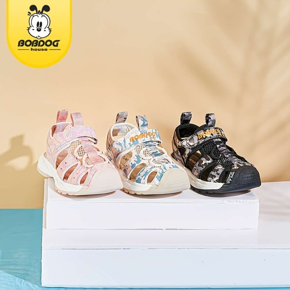 BOBDOG House Unisex Kid's Close Toe Camouflage Sandals Comfy Durable Beach Water Shoes for Boy's & Girl's Outdoor Activities BBT22644