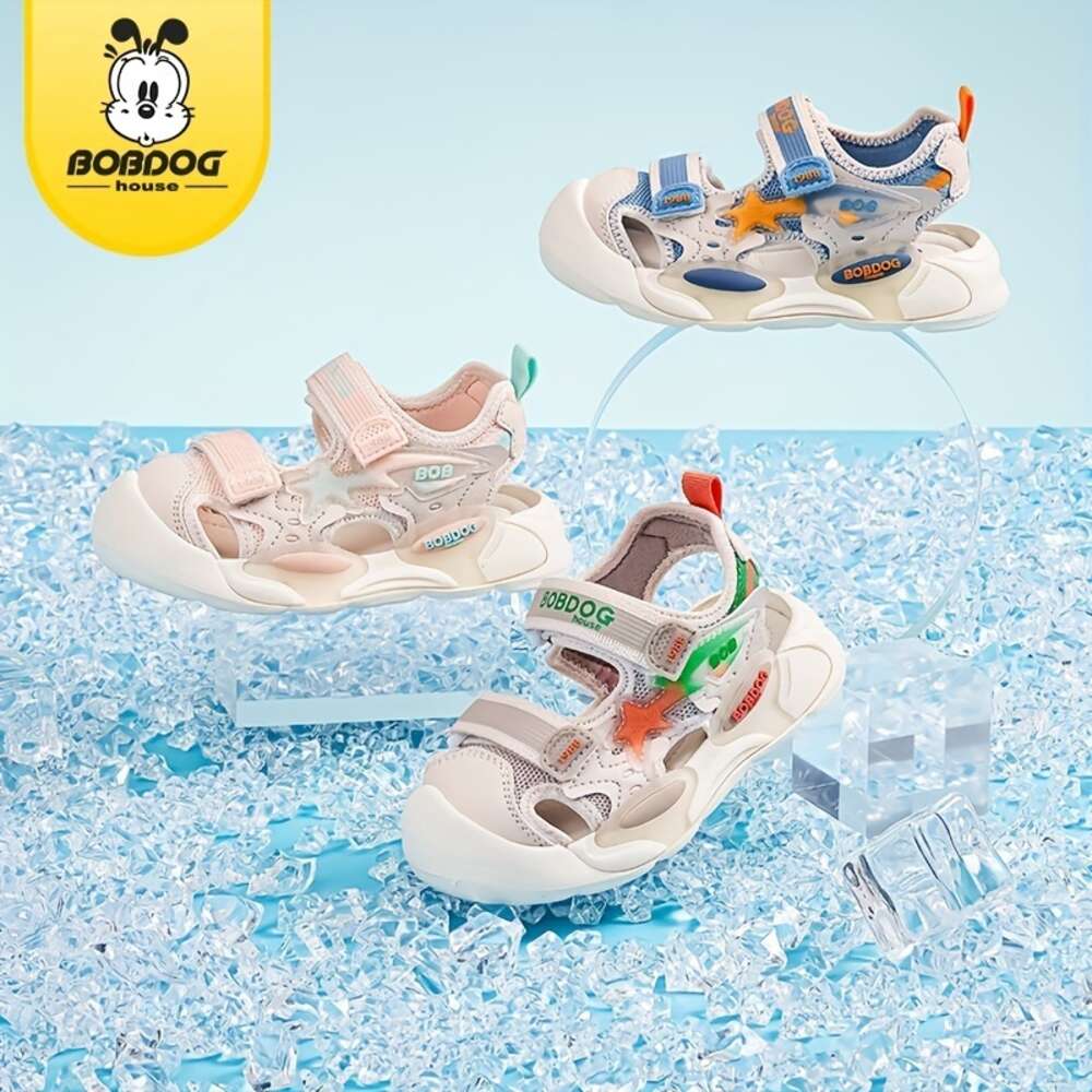 BOBDOG House Unisex Kid's Toddler's Close Toe Breathable Sandals Comfy Durable Soft Sole Beach Water Shoes for Boy's & Girl's Outd