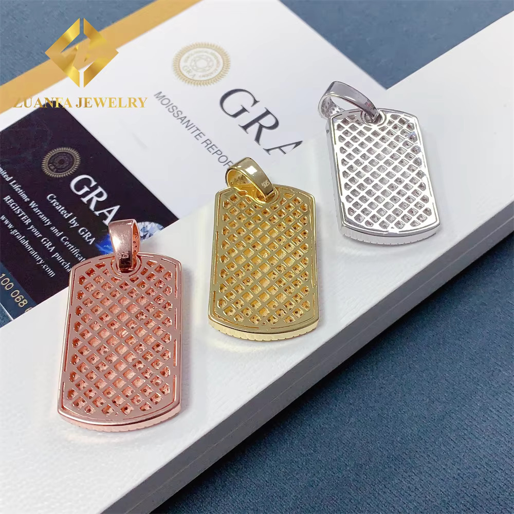 Laser Engraving Service Moissanite Pendant Charms Collection Cross Pendant Hip Hop Rock Iced Out Jewelry Gifts